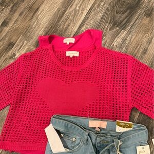 common stitch, girls size 16 two-piece sweater